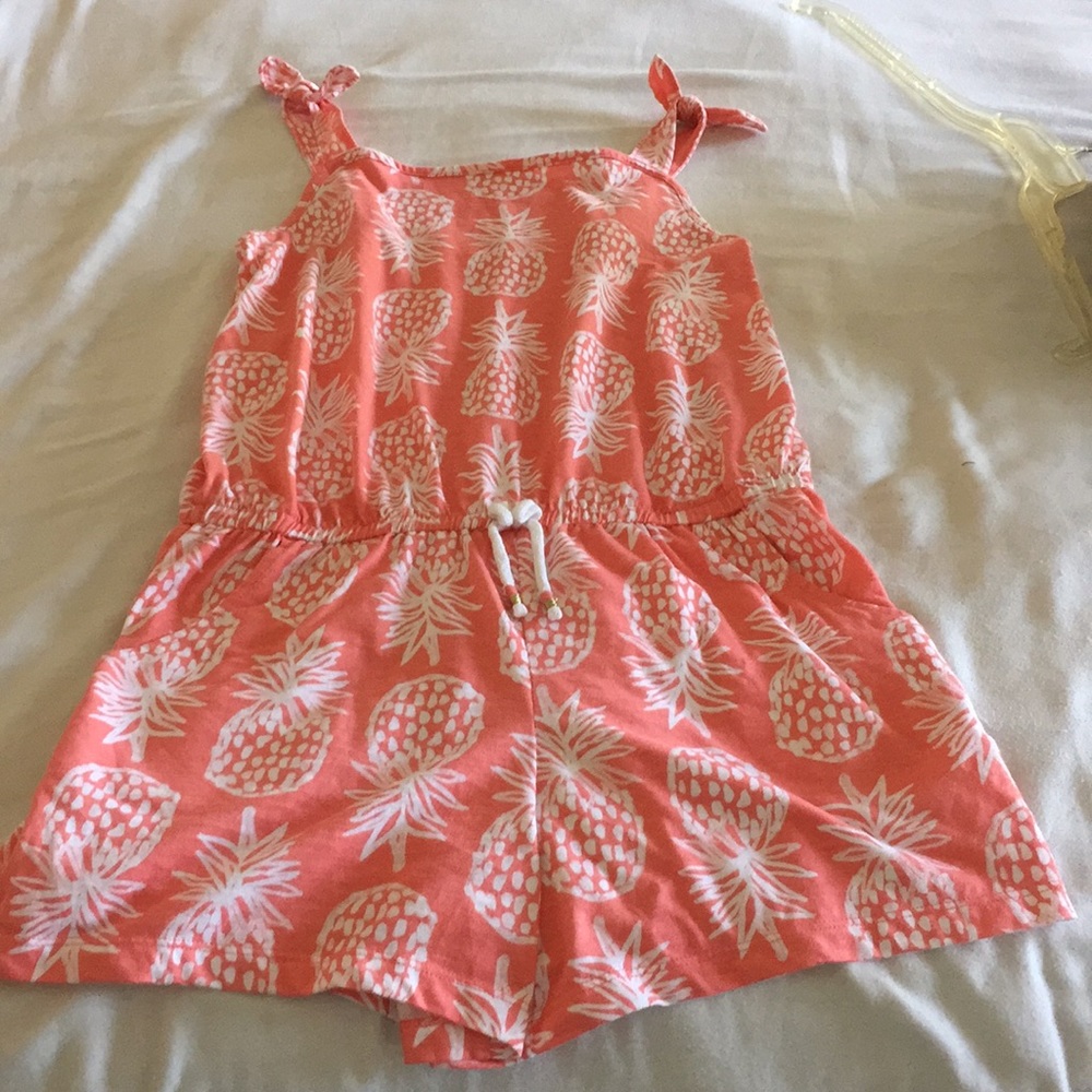 Girls Summer Tie Strap Romper